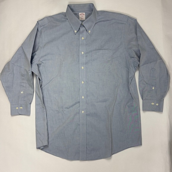 Brooks Brothers Other - Brooks Brothers 346 Mens 17.5 2/3 Blue Oxford Button Down Shirt Regular Fit